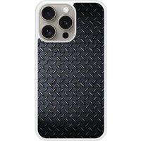 iPhone 15 Pro Bedrukt siliconen hoesje Texture metal