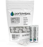 Portawipes Toiletpapier Tabletten 100 Stuks met 2 Opbergdoosjes