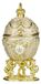 Fabergé Stijl Eieren Juweel Box met Leeuwen 7.5cm Crème