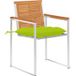 Maison Exclusive - Fauteuil de jardin avec coussin Lot de 2 Acacia massif et Acier