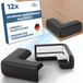 Hoffen NBR Protections d'angle Noir 12 pièces 0.7cm