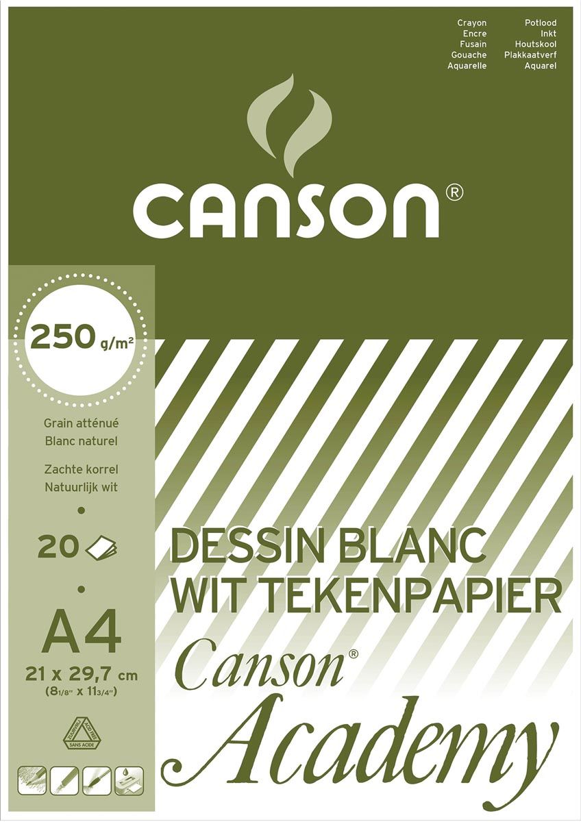 Canson Tekenblok Academy ft 21 x 29.7 cm A4