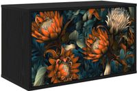 vidaXL - Wandgemonteerde TV-kast LOCHEM 69 x 33 x 40 cm Zwart eiken