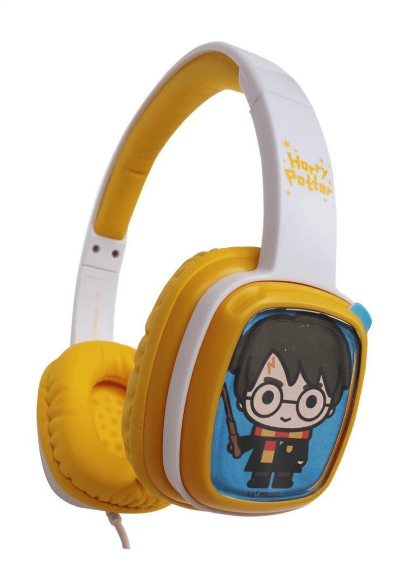 Lazerbuilt Harry Potter - Flip & Switch - Junior koptelefoon wit, geel