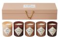 WDMT Luxe Bougies Cadeauset – 5-Delige Kaarsenbox in Geschenkverpakking – Decoratieve Kaarsen met Geur – Perfect Cadeau pour Femmes – Cadeaupakket - Beige