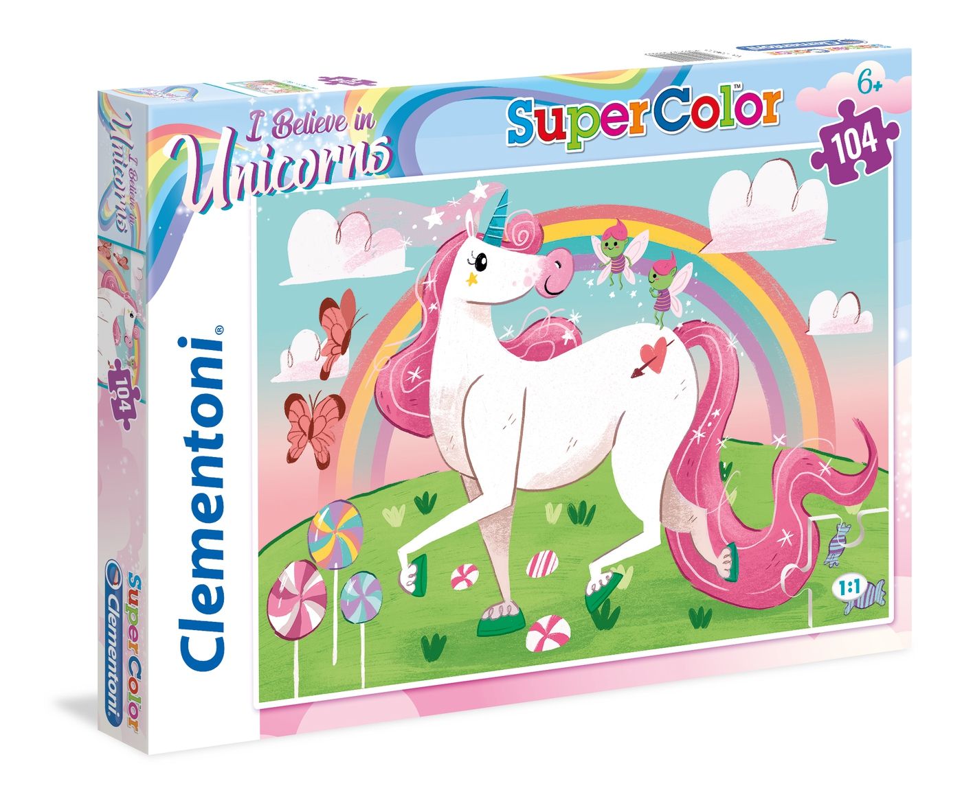 Clementoni I Believe in Unicorns Jigsaw Puzzle - 104 Pieces