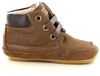 Shoesme BP24W002 Lage sneakers Cognac Nubuck Veters Kinderen