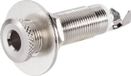 jack BKL Electronic 1109029 Jackplug 6.35 mm Bus, inbouw horizontaal Aantal polen: 3 Stereo Zilver 1 stuk(s)