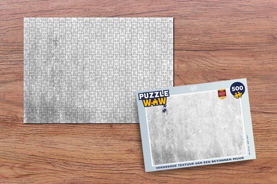 MuchoWow Puzzel Beton - Grijs - Muur - Legpuzzel - Puzzel 500 stukjes