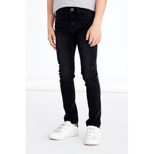 NAME IT KIDS skinny jeans NKMPETE zwart