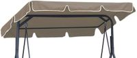 Ferocity Vervangend dak tuinschommel, universeel zonnedak voor 3-zits schommelbank, voor Hollywood-schommel - dakbedekking - Waterafstotend - 200 x 120 cm - Cordura - Beige