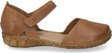 Josef Seibel Rosalie 42 Dames Platte Sandalen Cognac Leer