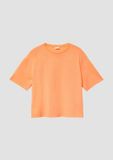 s.Oliver T-shirt coupe droite avec imprimé au dos orange/pêche