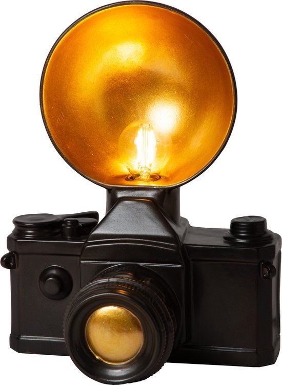 Lucide EXTRAVAGANZA CAMERA - Tafellamp - 1xE14 - Zwart