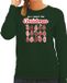 Bellatio Decorations foute kersttrui/sweater voor dames - All I want for Christmas - vagina - groen XS