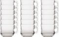 Duralex Theeglazen Lys - 18x stuks - glas - 220 ml - transparant - met oor