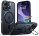 ESR Classic Hybrid HaloLock Stand Hoesje voor iPhone 17 - Frosted Zwart
