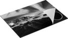 Chefcare Inductie Beschermer Noorderlicht boven het Water bij Rotsen - Zwart Wit - 75x50 cm