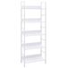VidaXL Boekenkast met 5 schappen 60x27,6x158,5 cm bewerkt hout wit