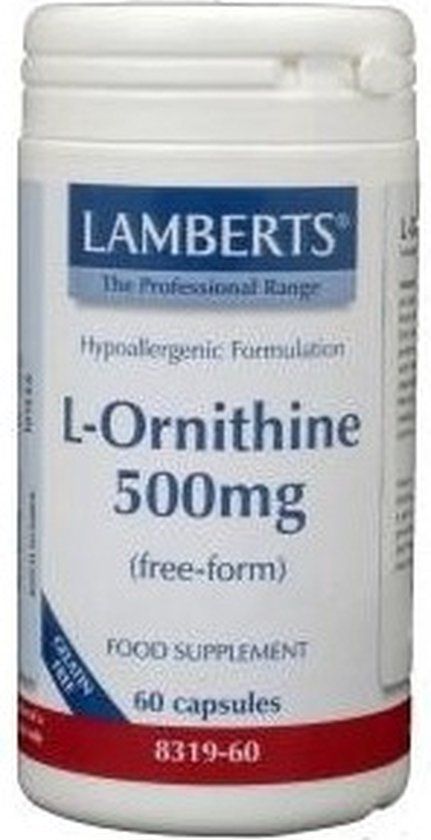 Lamberts L-ornithine 500 mg - 60 vegetarische capsules