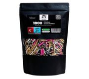 KAiLAR 1000 Mix cellulose actieve koolfilter Slim (6 mm) met veganistische actieve kool uit kokosnootschillen, voor een minder schadelijke en zachte rookervaring