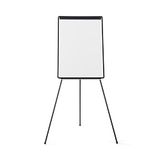 Bi-Office Magnetische Flipover Met Uitschuifbare Telescopische Poten, Omlijsting Grijs Plastic, Afmeting Bord A1 - 600 x 850 mm