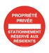 Aua Signaturque AUA SIGNALETIQUE - Privacy, parkeerplaats voor residentiële - Ø 330 mm, aluminium Dibond 3 mm
