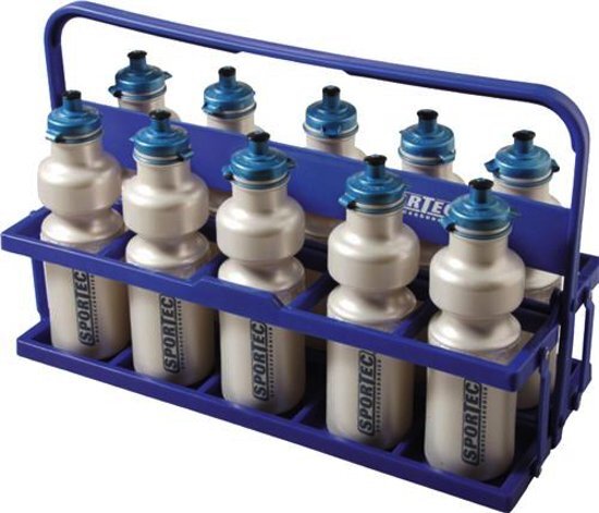 Sportec Opvouwbare Bidonrek voor 8 bidons - blauw