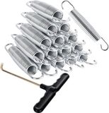 Boulons de trampoline - Boulons de rechange pour trampolines - Kit de réparation pour trampolines - Acier - 6,5 pouces - Argent