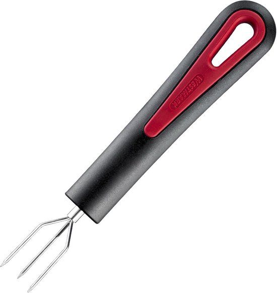 Westmark Aardappelvork met 3 tanden, lengte: 16,3 cm, roestvrij staal/kunststof, Gallant, zwart/rood