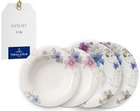 Villeroy & Boch Mariefleur Gris Basic 12-delige serviesset van porselein, wit/blauw/roze