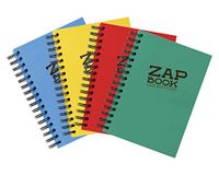 Clairefontaine 8353C - Spiraal Schetsboek Zap Book - 160 Vellen 100% Gerecycleerd Schetspapier - A6 10,5x14,8 cm 80g - Willekeurige Omslagkleur - Pakket van 5 Schetsboeken