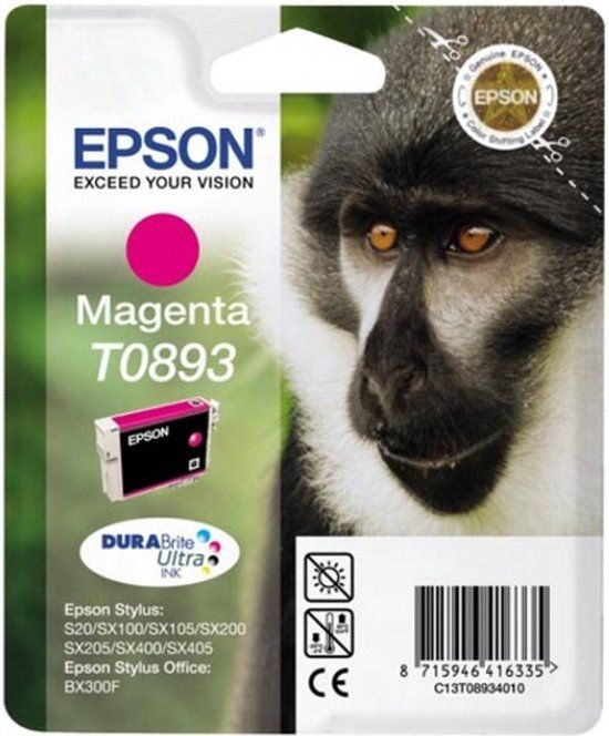 Epson T0893 Magenta Ink Cartridge - Single Pack