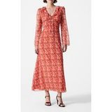 French Connection Rebecca Emina Robe Orange Flambé Multi Taille : 8