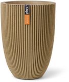 Capi Europe Vaas elegant laag Groove NL - 46x58 - Beige