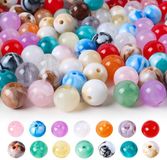 SolidKeus - Set de 100 Perles pour Bracelets 8 mm en Couleurs Diverses pour Fabrication de Bijoux