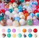 SolidKeus - Set de 100 Perles pour Bracelets 8 mm en Couleurs Diverses pour Fabrication de Bijoux
