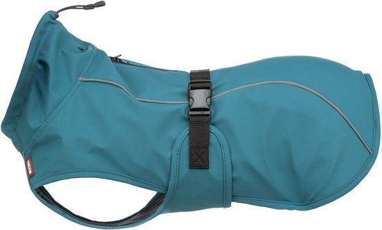 Trixie Hondenregenjas Vimy Petrol - Waterdicht, Verstelbaar, 55cm