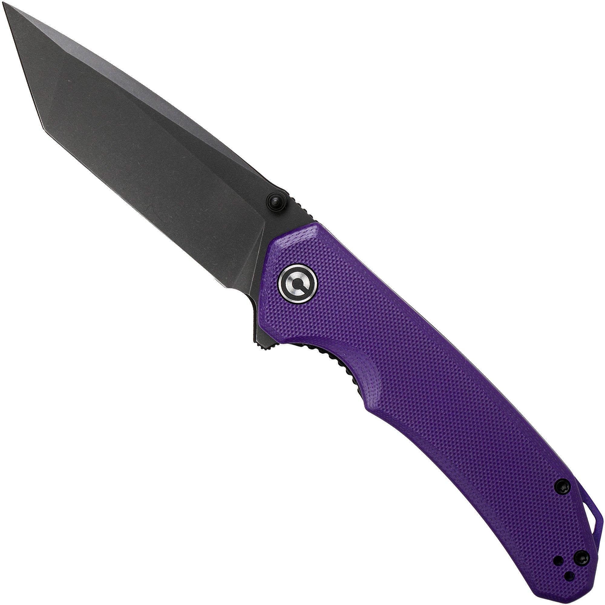 Civivi Brazen C2023D Tanto Purple, Blackwashed zakmes