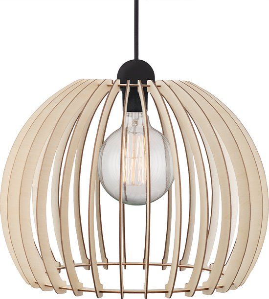 Nordlux Chino 40 Hanglamp - E27 - Hout - Natuur (Bruin)
