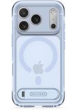 Decoded Hybride Hoesje met 360° Standaard voor iPhone 18 Pro Max / 17 Pro Max - Transparant Blauw