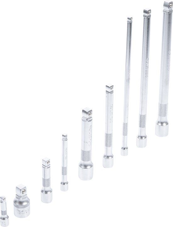 BGS 2253 - Verlengstukken set - 9 delig - 1/4" - 3/8" - 1/2"