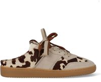 DWRS NOME cow hair on sand/off white Lage sneakers