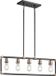 Kichler LED Kroonluchter | 5X E27 Max 60W | Dimbaar | Black and Natural Brass