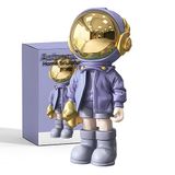 EZ4ENCE Astronautenbeelden, astronautensculptuur, moderne kunstcadeau, paarse figuur, kamerdecoratie voor heren, huis en handwerk, kantooraccessoires, decoratie