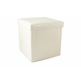 Galileo 2173296 inklapbare buff, MDF/PU, 38 x 38 x 38 cm, beige krokodil