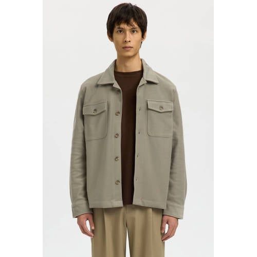 Selected Overshirt Grijsgroen