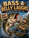 BASS & BELLY LAUGHS: Funny Fishing Coloring Book for Men & Boys