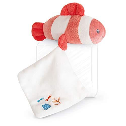 Doudou et Compagnie DC3655 pluche vis, schattig, 16 cm, koraalrood