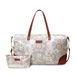 Jadyn B Luna Duffel - 54 cm - 37L - Reis of Sporttas Inclusief Toilettas Rits Pouch, Mozaek, Softside plunjezak met veganistische lederen accenten